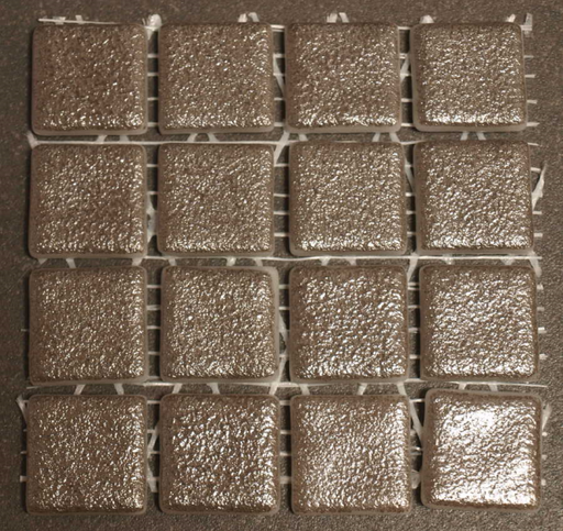 [metalico silver] Pate de verre Métalis 2,4 x 2,4 cm, Par 100g