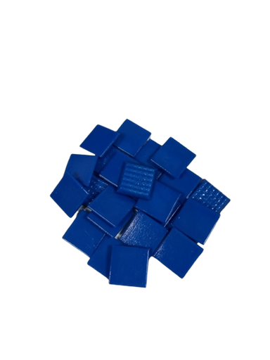 Pate de Verre Unilis 2 x 2 cm - N°129 Bleu Moyen, Par 100 gr
