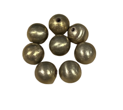 Perle dorée mat, à la pièce