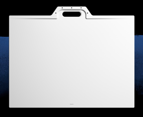 Receveur de douche, Xetis, Acier Émaillé