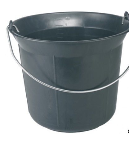 [7613] Seau en Caoutchouc 12 L