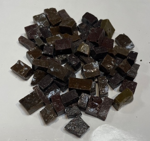 Smalts Antiques - Mix Marron Foncé, Par 100g