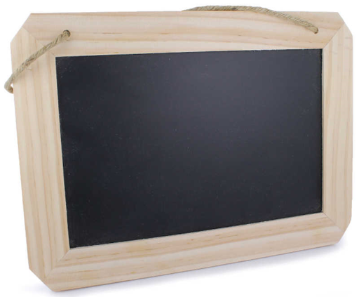 [UC-BIZ116] Tableau Noir à Pendre 25 x 18.5 cm