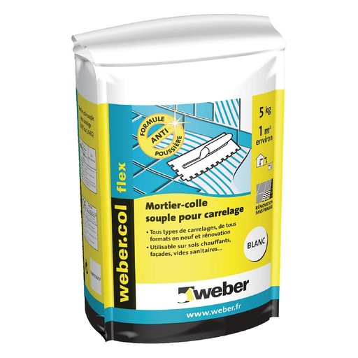 [11101275] Weber Colle Flex Gris 5 kg