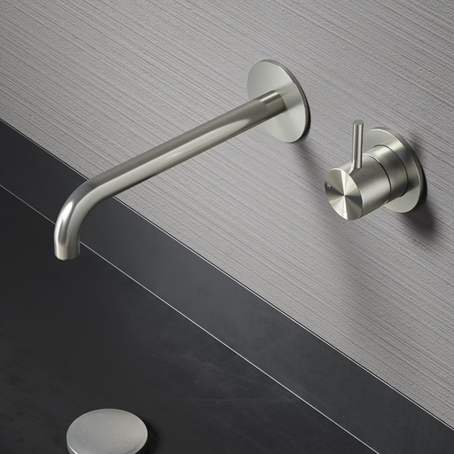 Archie - Mitigeur Lavabo - Mural - Inox 316 - AR005