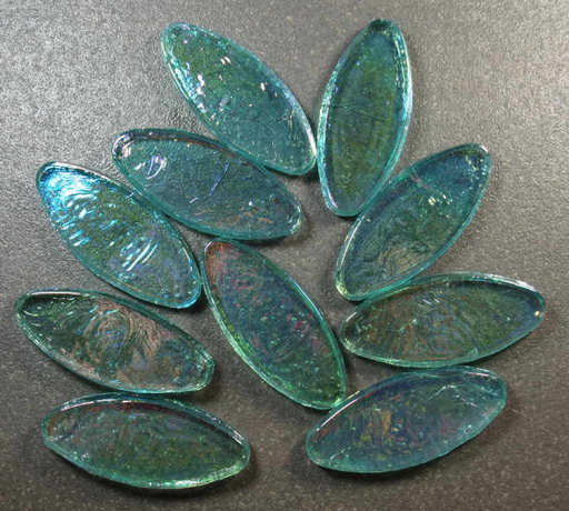 Calissons Turquoise Irisé Transparent, par 100g