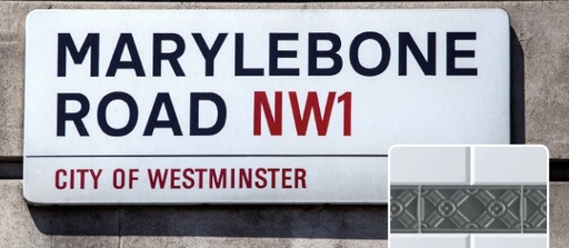 Carreaux Métro Marylebone , 13 x 13 cm, Vendu à la pièce 