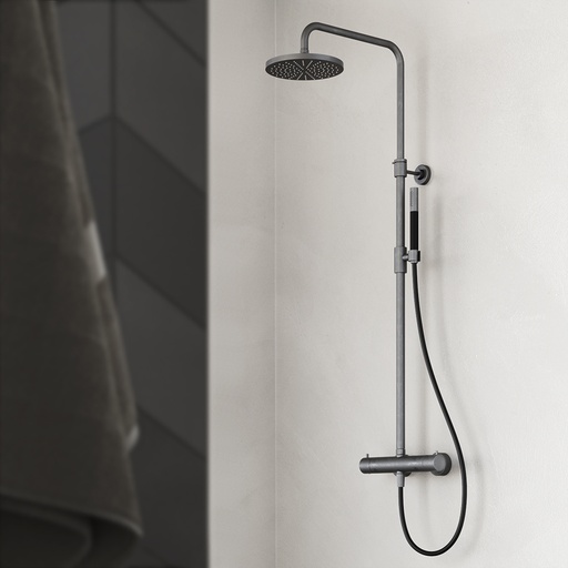 Cobber - Set Douche - Mitigeur Thermostatique - Pomme - Douchette Stick - SDS9